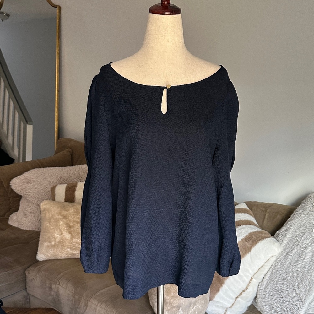 J. Crew Navy Blue Blouse